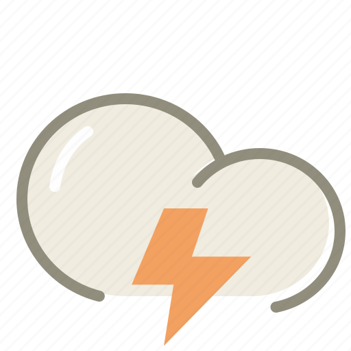 Thunder, cloud, clouds, cloudy, forecast, lightning, weather icon - Download on Iconfinder