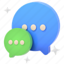 messages, speech bubble, communication, conversation, chatting, messenger, 3d 