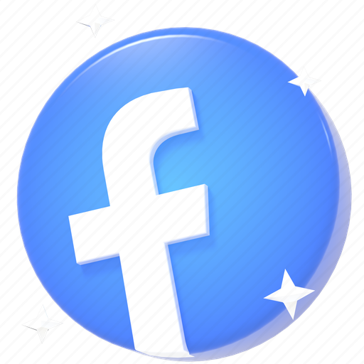 Social media, social network, online, fb, program, application, 3d 3D illustration - Download on Iconfinder