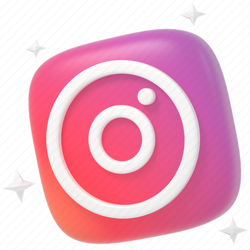 Social media, social network, ig, application, 3d, photo sharing app, camera 3D illustration - Download on Iconfinder