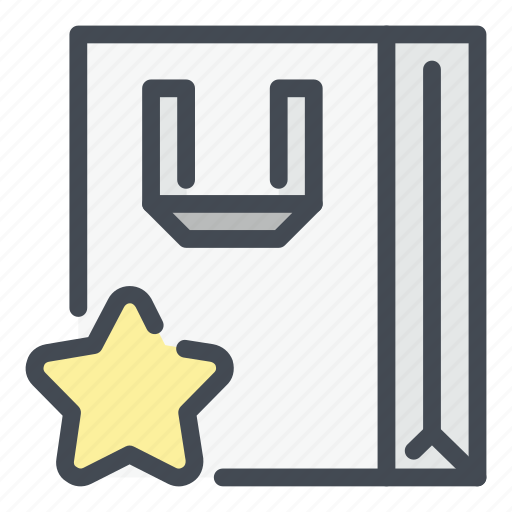 Shop, shopping, bag, star, gift, favorite icon - Download on Iconfinder
