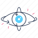 eye, vision, cyber eye, rotation