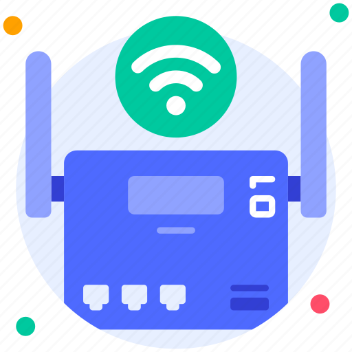 Wifi router, internet, wireless, modem, router, communication media, device icon - Download on Iconfinder
