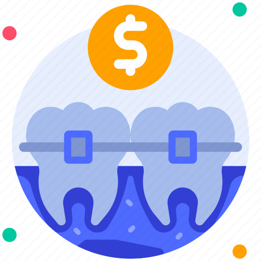 Braces, orthodontic, teeth, cost, treatment, dental, dentist icon - Download on Iconfinder