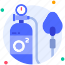 oxygen mask, o2, regulator, tank, oxygen, medical instrument, medical, hospital, doctor