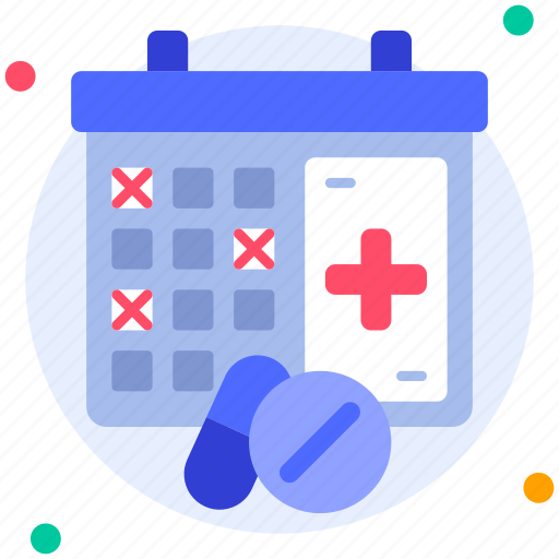 Schedule, date, calendar, checkup, control, pharmacy, medicine icon - Download on Iconfinder