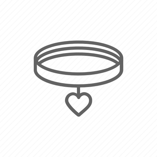 Necklace, choker, heart, fashion, accessories, woman, accessory icon - Download on Iconfinder