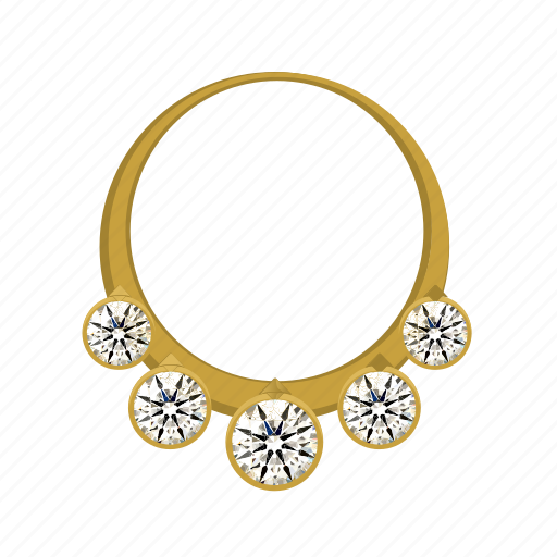 Diamonds, gold, jewerly, necklace icon - Download on Iconfinder