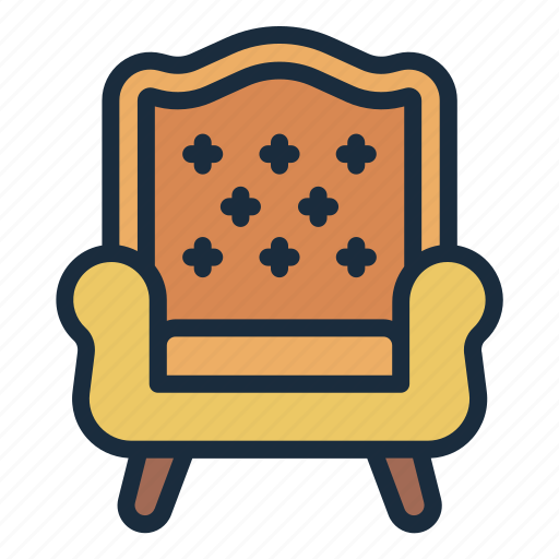 Chair, sofa, seat, luxury, furniture, interior, arm chair icon - Download on Iconfinder