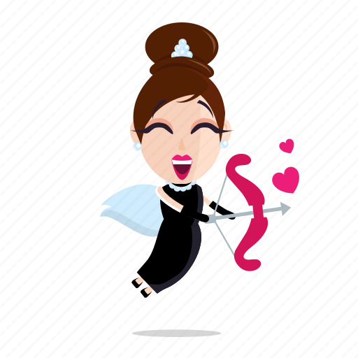 Account, cupid, emoji, emoticon, luxury, sticker, woman icon - Download on Iconfinder