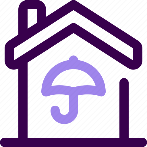 Insurance, protection, coverage, house, home, property, umbrella icon - Download on Iconfinder
