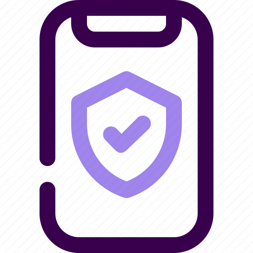 Insurance, protection, coverage, smartphone, mobile, shield, technology icon - Download on Iconfinder
