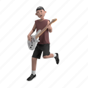 male with bass, bassist, bass, string, electric, male, music concert, musical instrument, band 