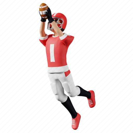 Jump and catch the ball, jump, catch, ball, player, american football, sport icon - Download on Iconfinder
