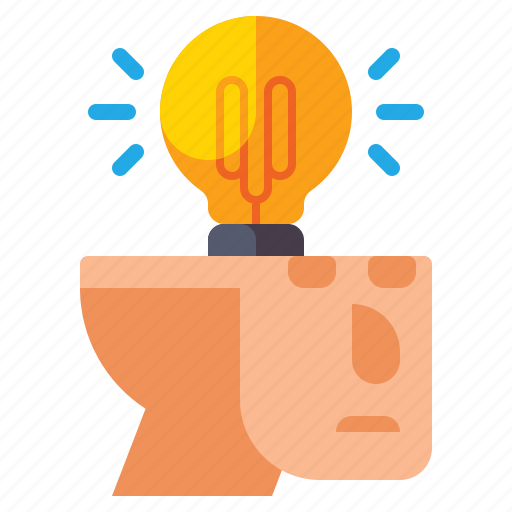 Knowledge, bulb, creative, brain icon - Download on Iconfinder