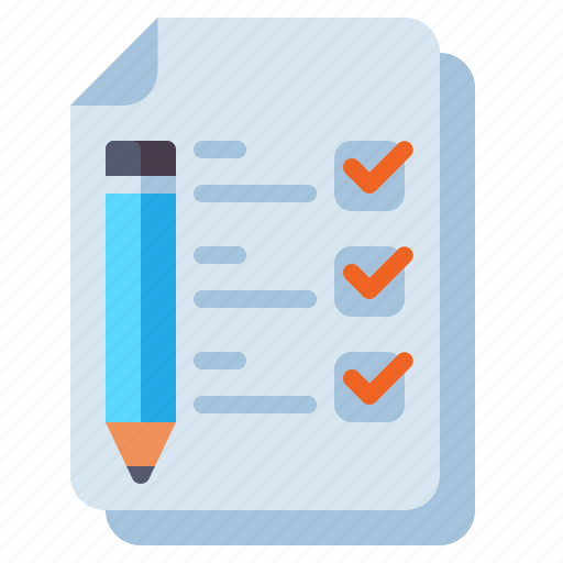 Task, checklist, tick, pencil icon - Download on Iconfinder