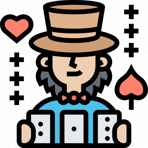 Card, trick, magician, game, casino icon - Download on Iconfinder