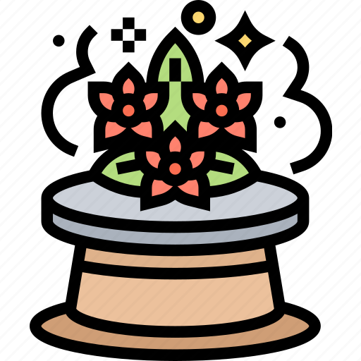 Magic, flower, hat, tricks, show icon - Download on Iconfinder