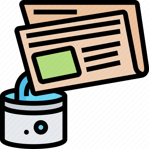 Newspaper, water, pouring, magic, tricks icon - Download on Iconfinder