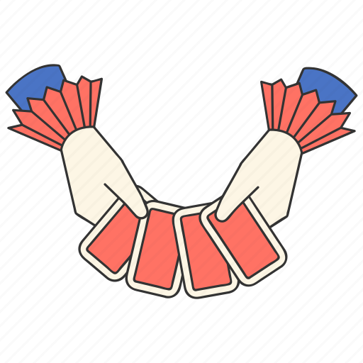 Magician, cards, magic show, circus, illusionist, card back, magic trick icon - Download on Iconfinder