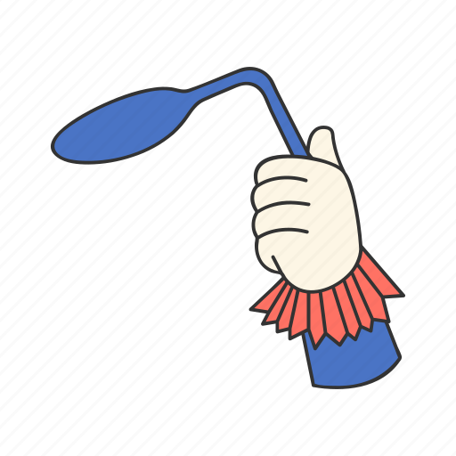Spoon, bending, trick, magic show, circus, illusionist, magic trick icon - Download on Iconfinder