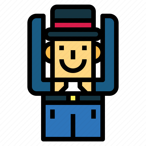 Magic, show, magician, man, trick, head icon - Download on Iconfinder