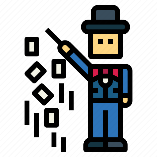 Magic, card, show, magician, man, tuxedo icon - Download on Iconfinder