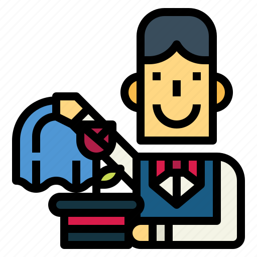 Magic, flower, show, magician, man, tuxedo icon - Download on Iconfinder