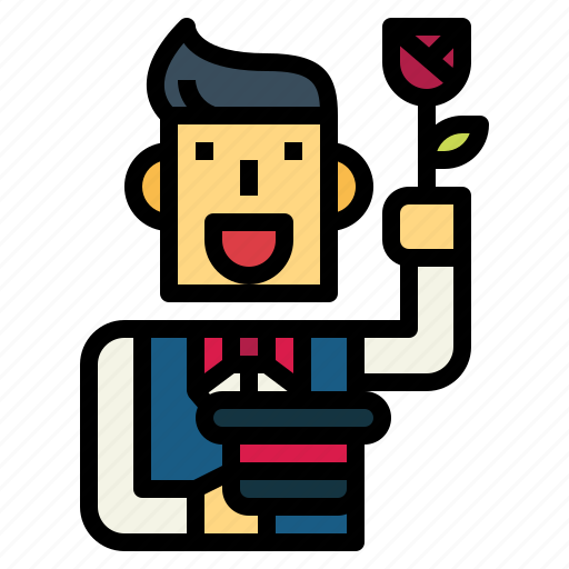Magic, flower, show, magician, man, tuxedo icon - Download on Iconfinder