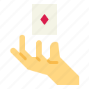 card, show, magician, magic, hand, trick