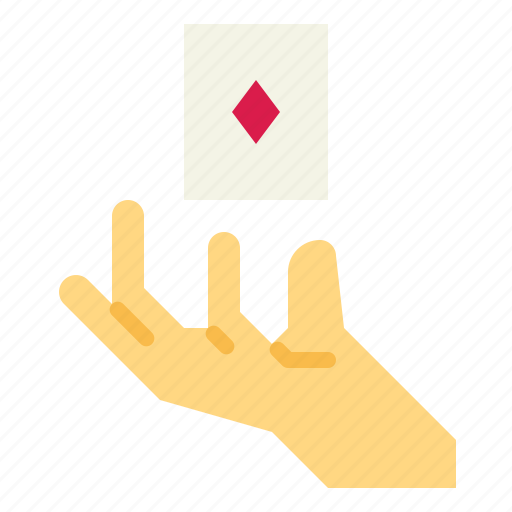 Card, show, magician, magic, hand, trick icon - Download on Iconfinder