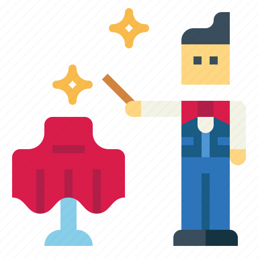 Show, magician, magic, table, man, trick icon - Download on Iconfinder