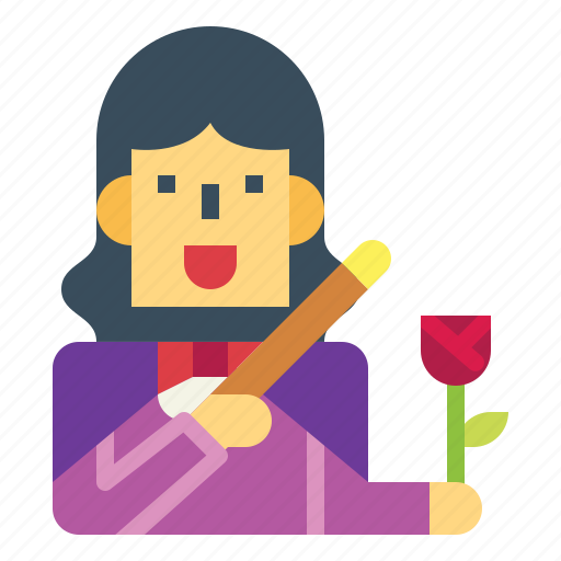 Magic, show, woman, flower, magician icon - Download on Iconfinder