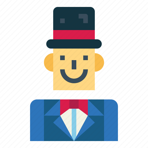 Hat, suit, top, man, magician, tuxedo icon - Download on Iconfinder