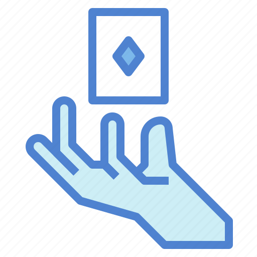 Card, trick, magician, magic, hand, show icon - Download on Iconfinder