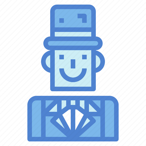 Suit, magician, hat, man, top, tuxedo icon - Download on Iconfinder