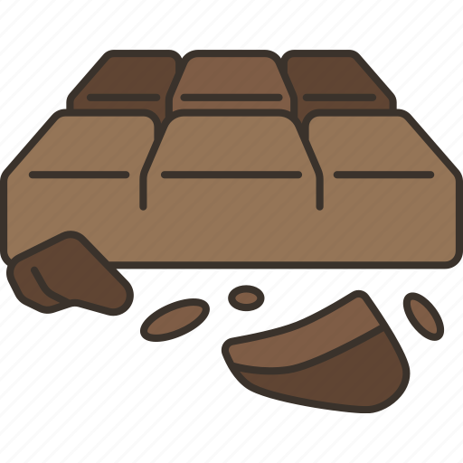 Chocolate, dark, cocoa, dessert, gourmet icon - Download on Iconfinder