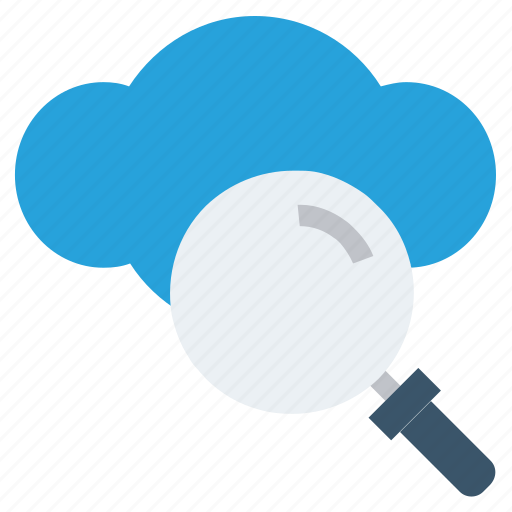 Cloud, find, glass, magnifier, magnifying glass, search, zoom icon - Download on Iconfinder