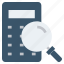 calculator, find, glass, magnifier, magnifying glass, search, zoom 