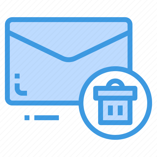 Delete, email, envelope, letter, message, trash icon - Download on Iconfinder