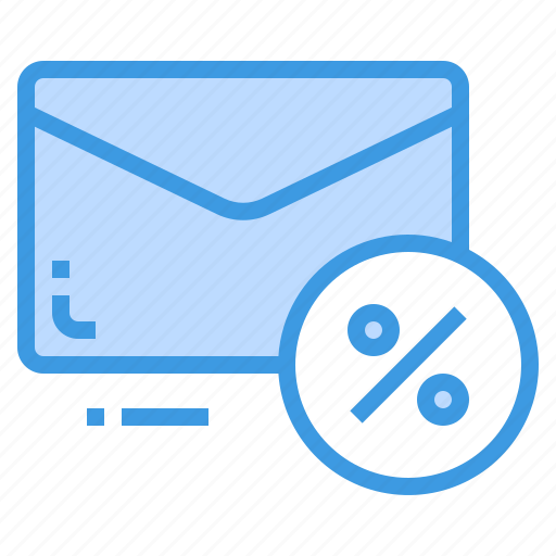 Discount, email, envelope, letter, message, percentage icon - Download on Iconfinder