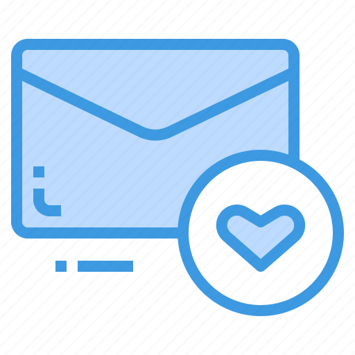 Email, envelope, favorite, heart, letter, message icon - Download on Iconfinder
