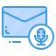 email, envelope, letter, message, sound 
