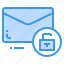 email, envelope, letter, message, unlock 