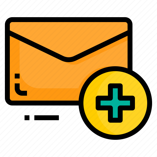 Add, email, envelope, letter, message, plus icon - Download on Iconfinder