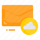 cloud, email, envelope, letter, message