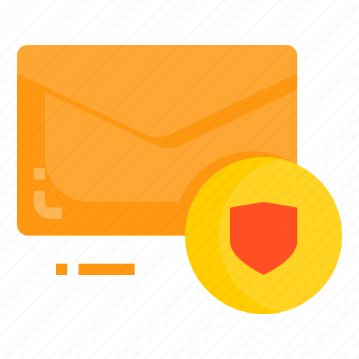 Email, envelope, letter, message, protect, shield icon - Download on Iconfinder
