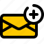 new mail, add mail, add, letter, contact, email, mail 