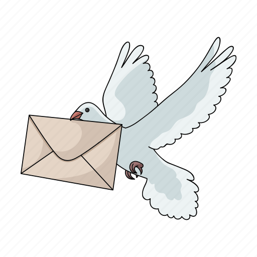 Bird, correspondence, letter, mail, pigeon icon - Download on Iconfinder