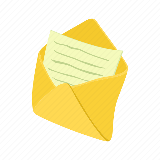 Cartoon, envelope, letter, mail, message, notepad, sheet icon - Download on Iconfinder